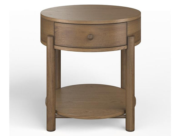 Hadleigh Brown Round End Table - Chapin Furniture