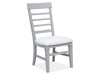 Dining Side Chair w/ Upholstered Seat - Grey - Set of 2 - Chapin Furniture