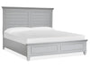 Charleston Complete King Panel Bed - Grey - Chapin Furniture