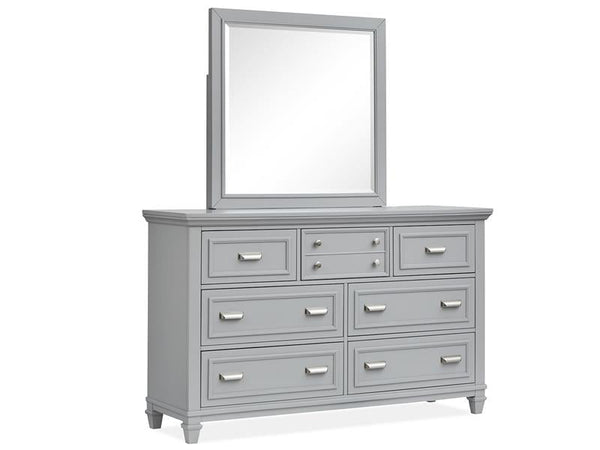 Charleston Landscape Mirror - Grey - Chapin Furniture