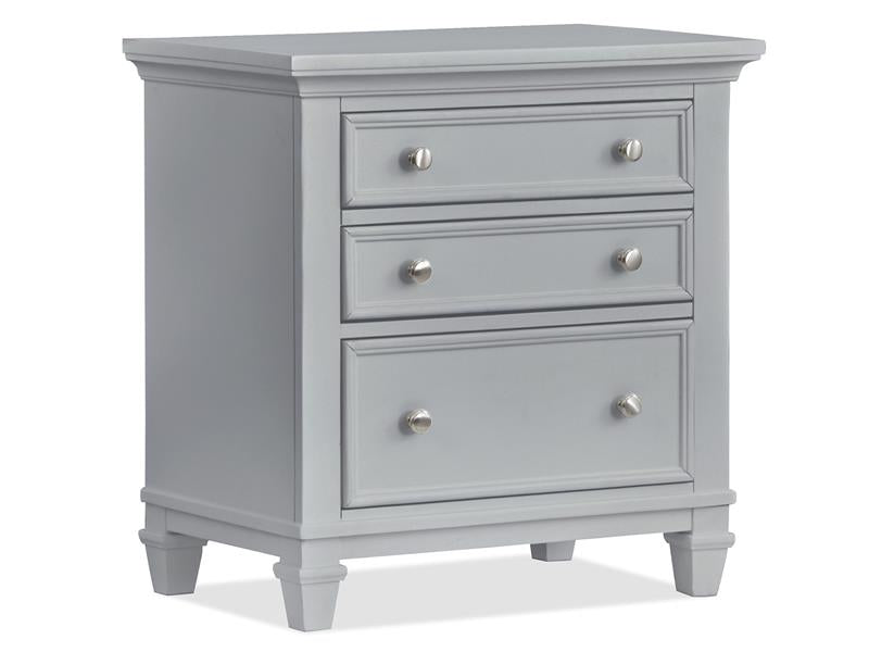 Charleston Drawer Nightstand - Grey - Chapin Furniture