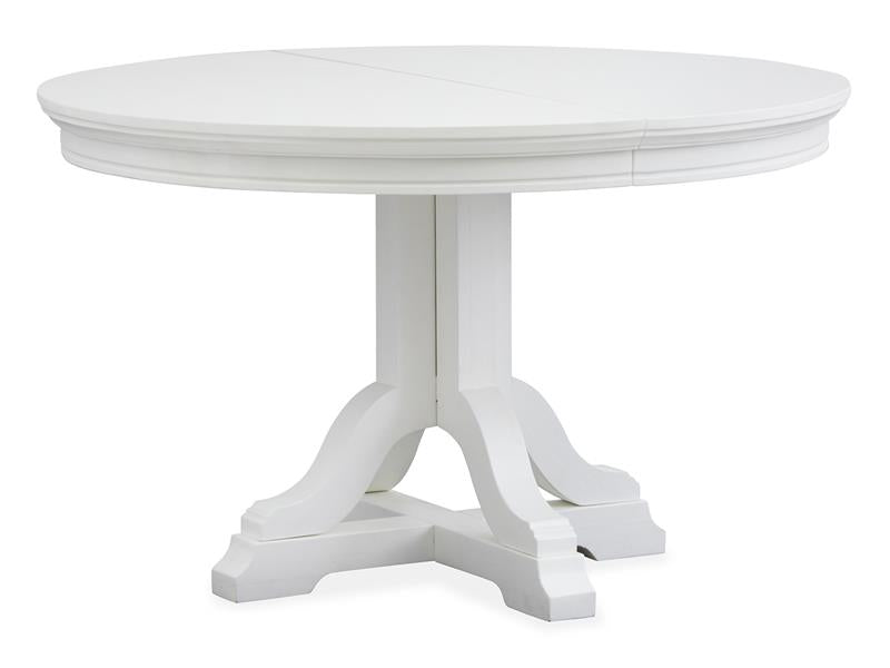 Charleston Round Dining Table - White - Chapin Furniture