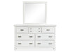 Charleston Landscape Mirror - White - Chapin Furniture