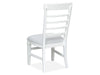 Dining Side Chair w/ Upholstered Seat - White - Set of 2 - Chapin Furniture