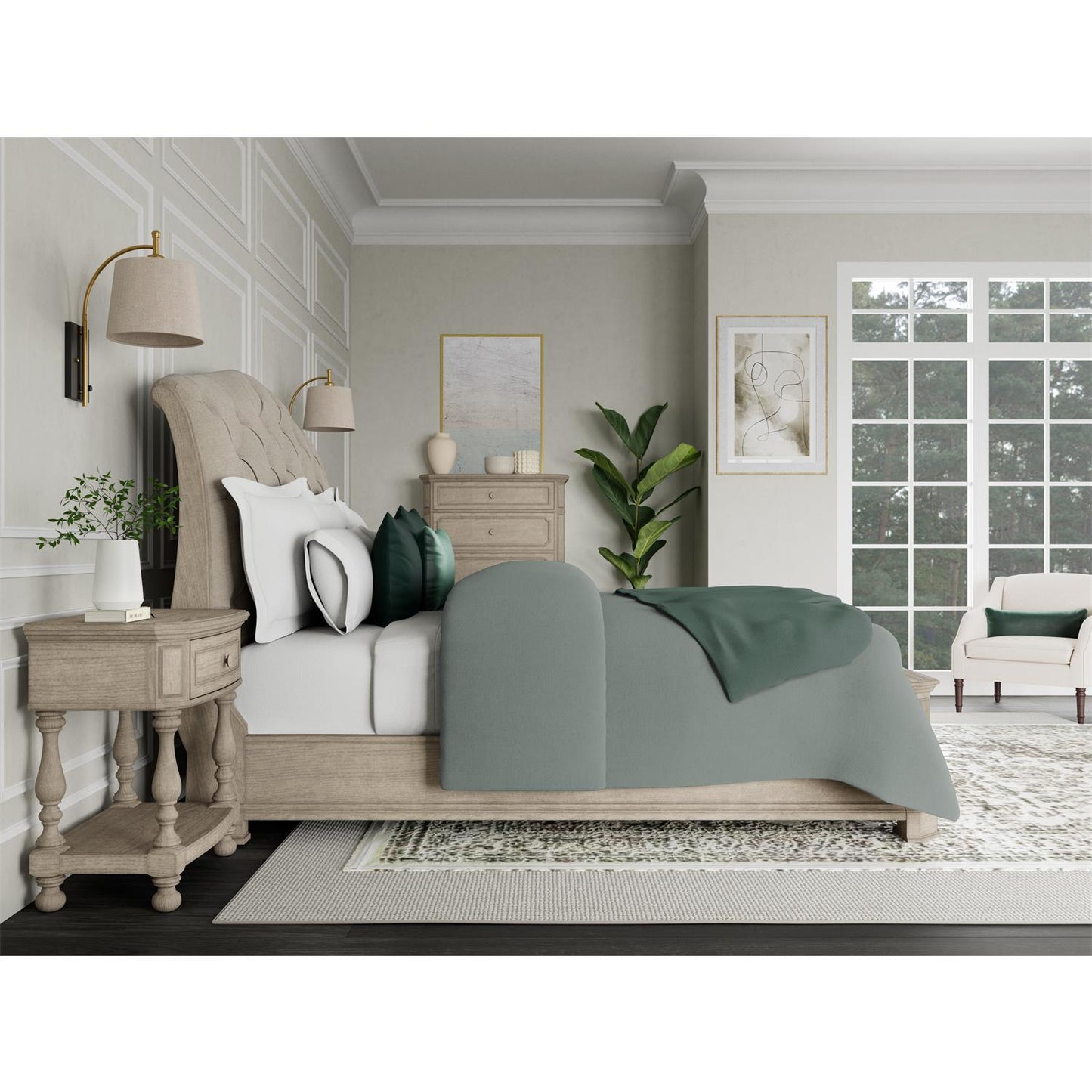 Kensington King Sleigh Bed - Chapin Furniture