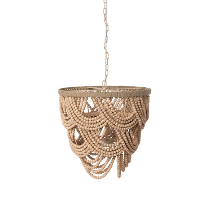 Cadence Wood Beaded Chandelier - Chapin Furniture
