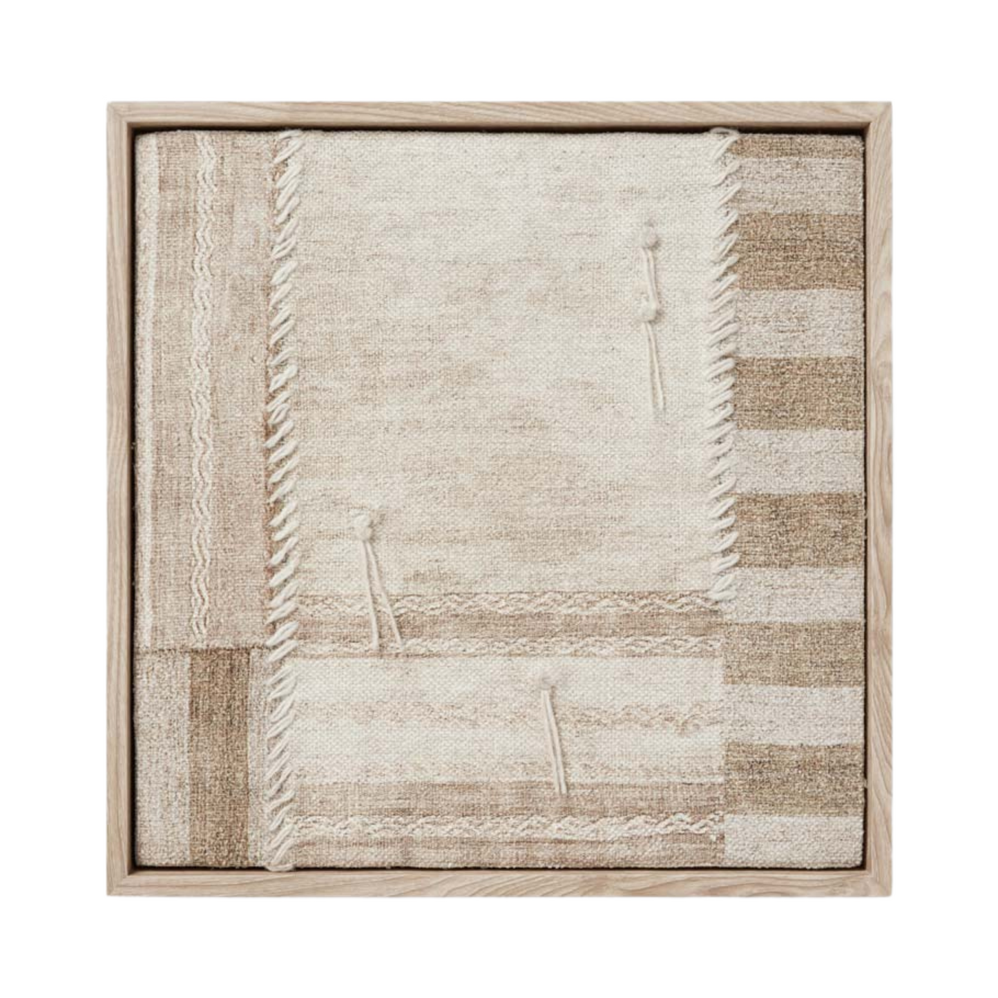 Loloi Patchwork A 17" x 17" Wall Art - Chapin Furniture