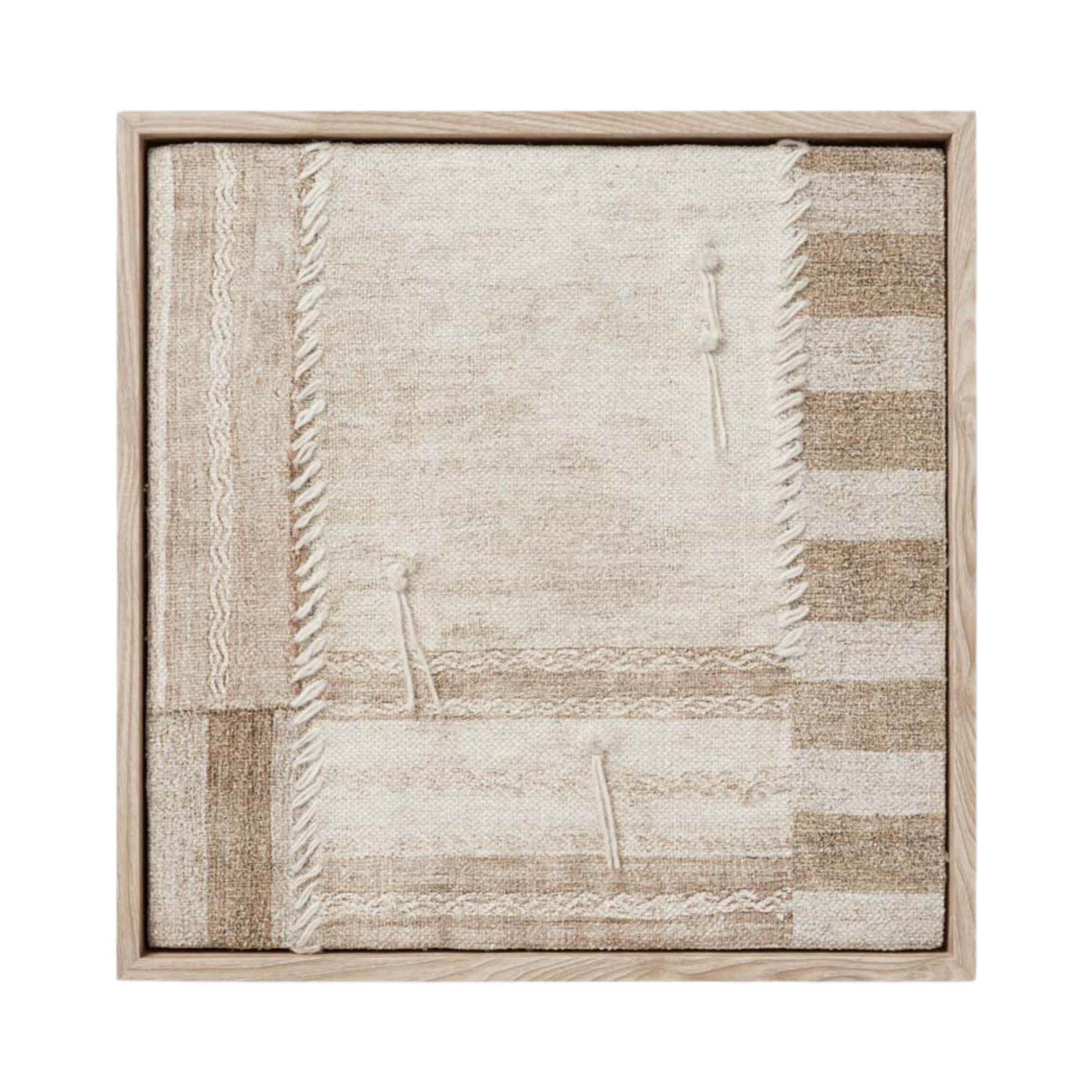 Loloi Patchwork A 17" x 17" Wall Art - Chapin Furniture