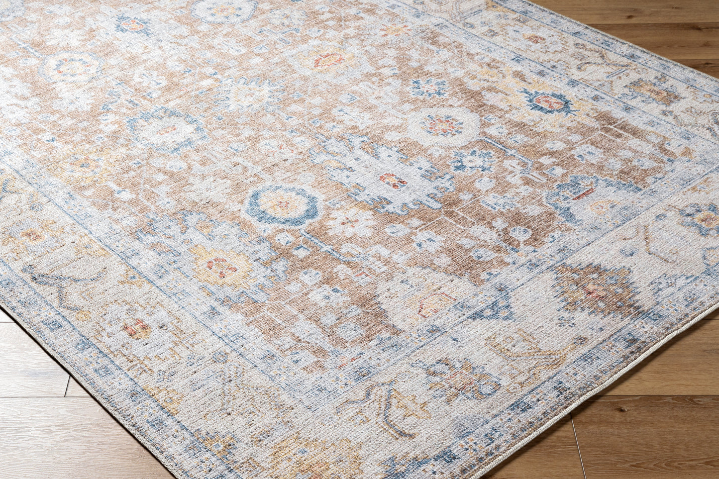 Marlon MLO-2307Rug- Mustard, Beige, Blue - Chapin Furniture