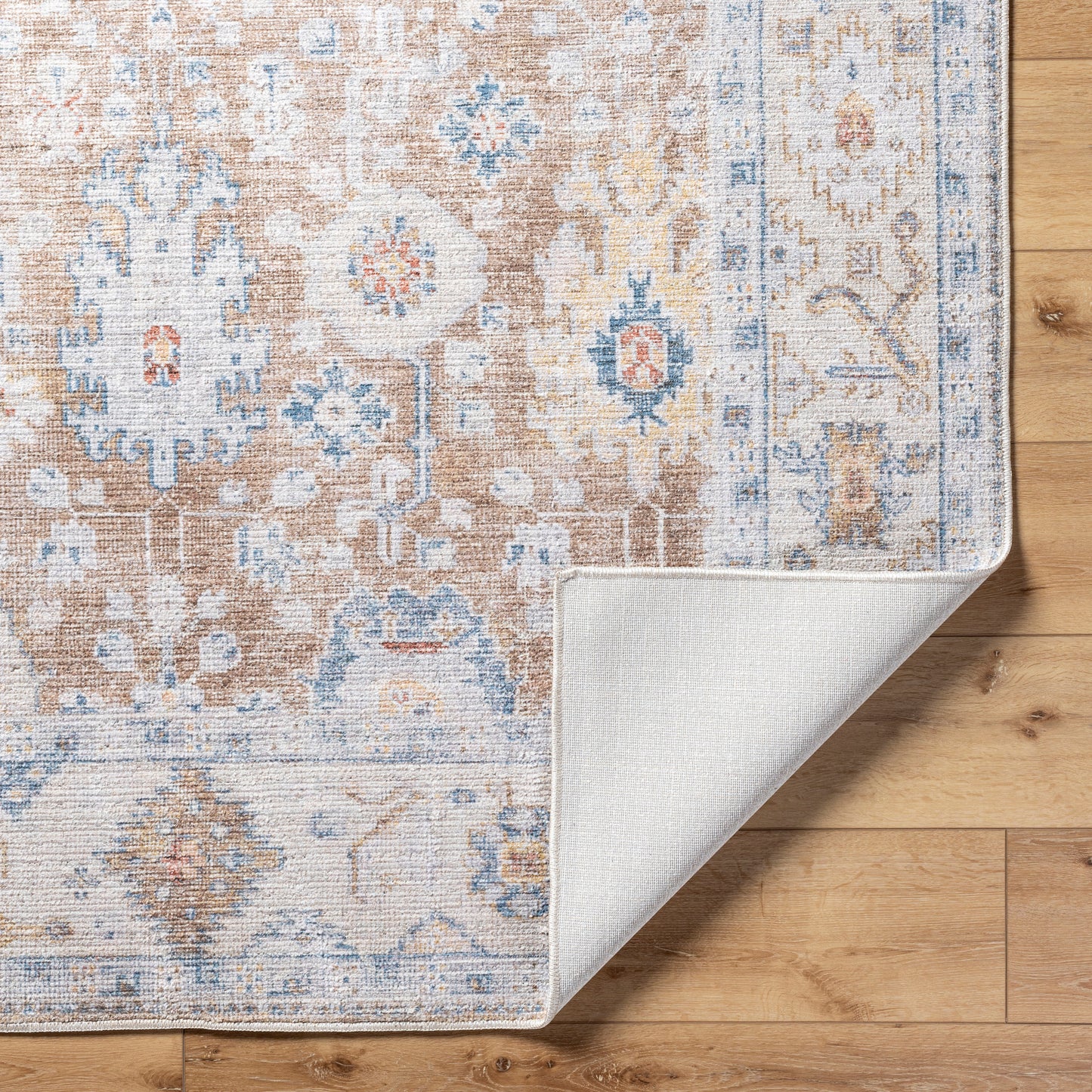 Marlon MLO-2307Rug- Mustard, Beige, Blue - Chapin Furniture