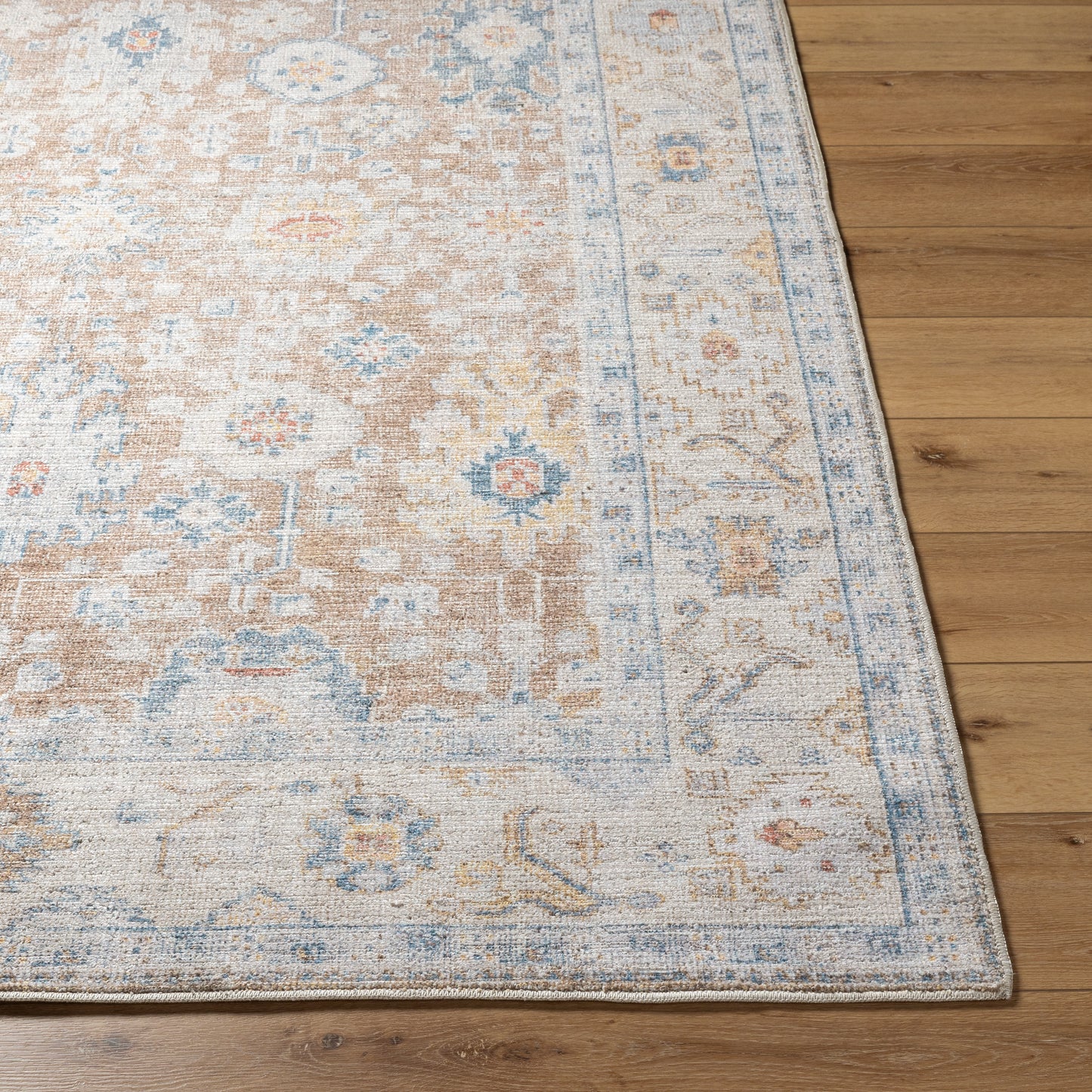 Marlon MLO-2307Rug- Mustard, Beige, Blue - Chapin Furniture