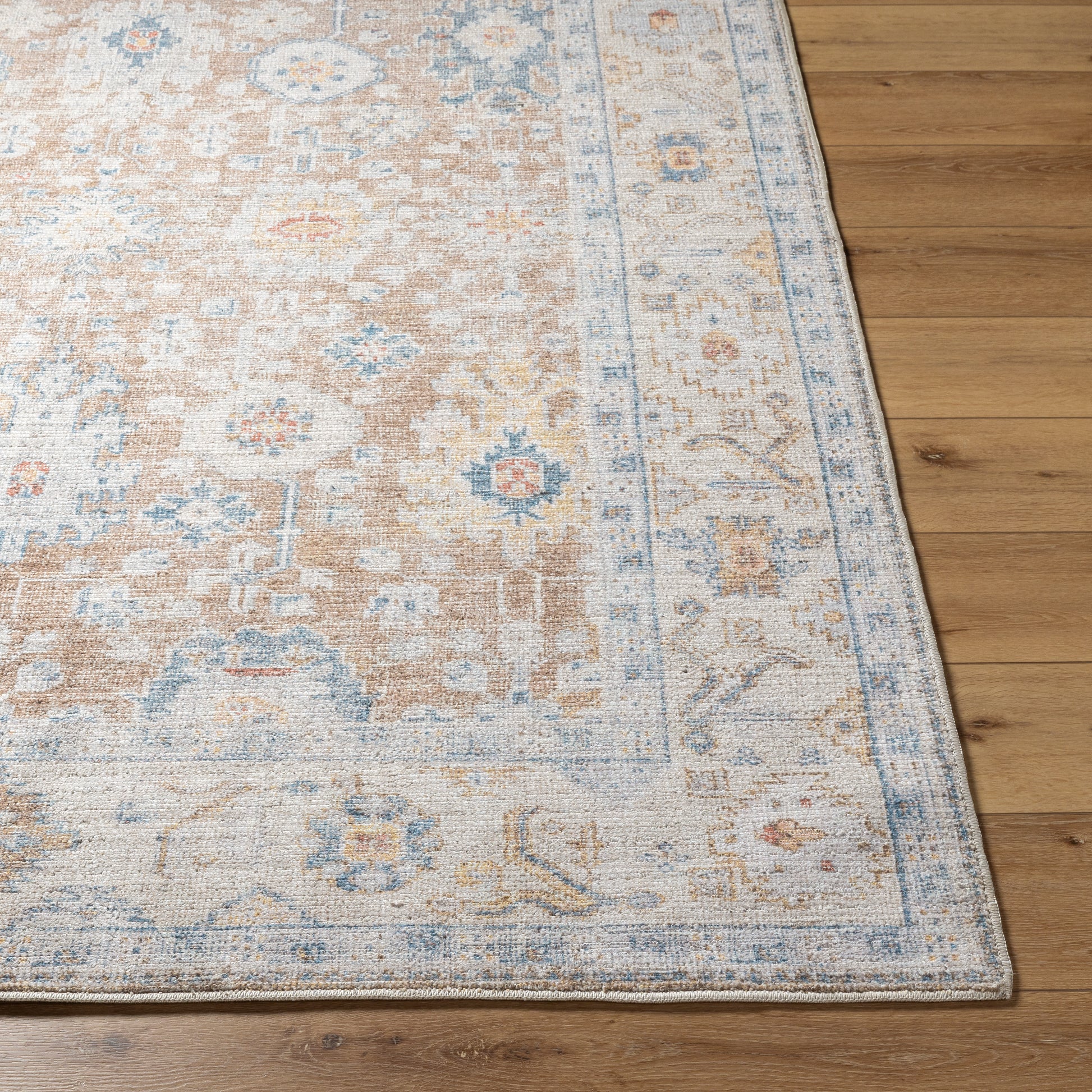 Marlon MLO-2307Rug- Mustard, Beige, Blue - Chapin Furniture