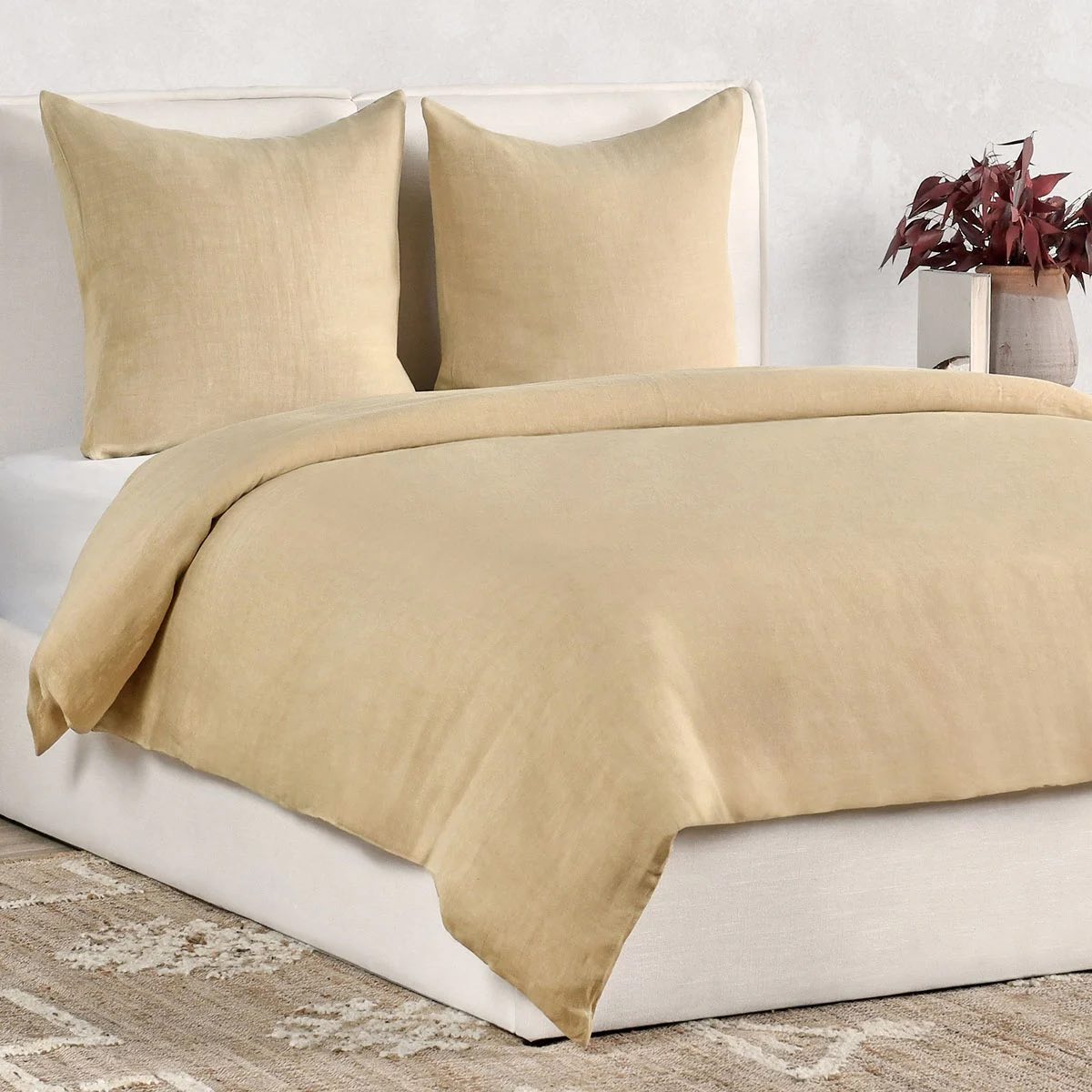 Paloma Hemp Duvet -Ochre - Chapin Furniture
