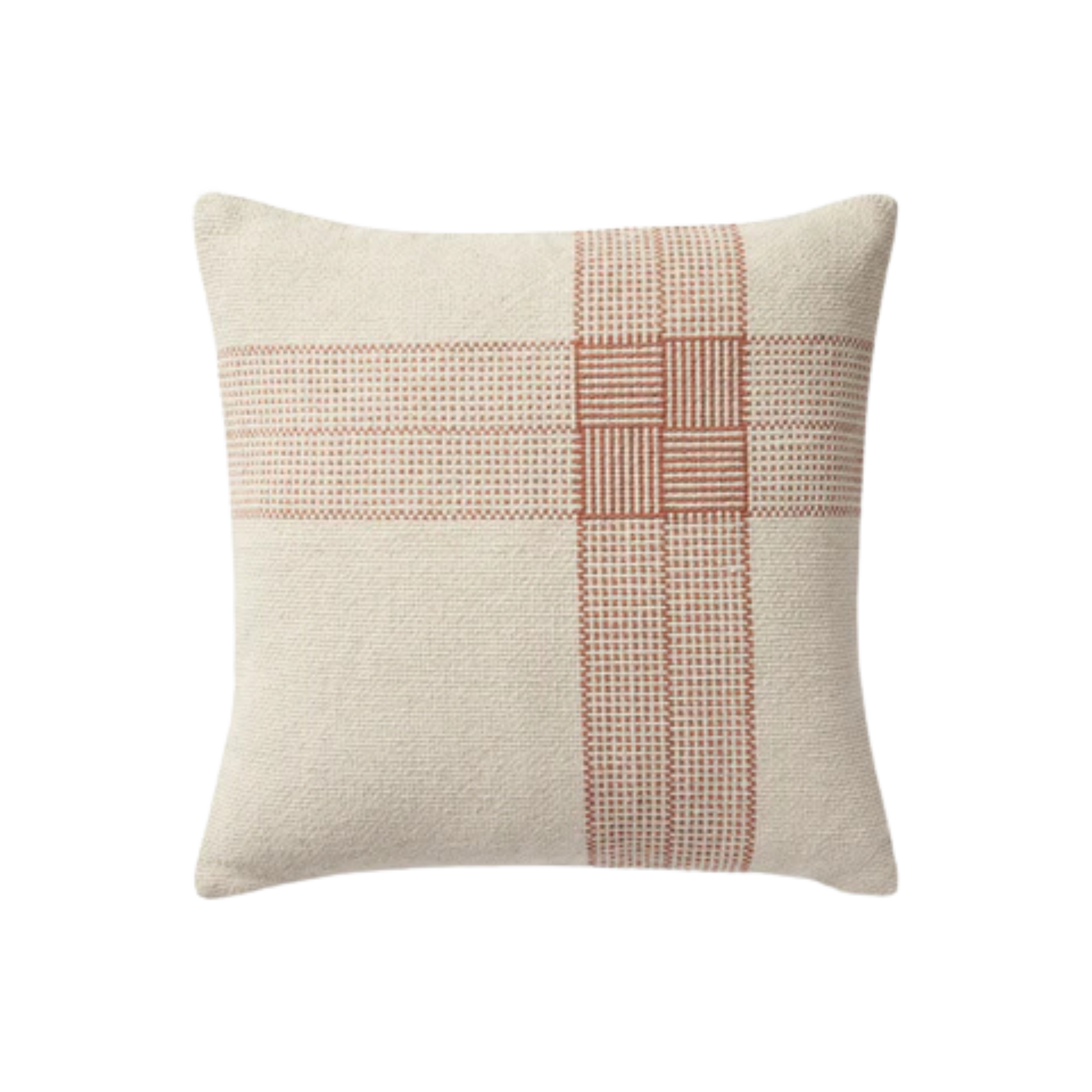 Magnolia Home PMH0041 Wells Cream / Terracotta Pillow - Chapin Furniture
