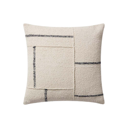 Magnolia Home PMH0059 Susanna Ivory / Charcoal Pillow - Chapin Furniture