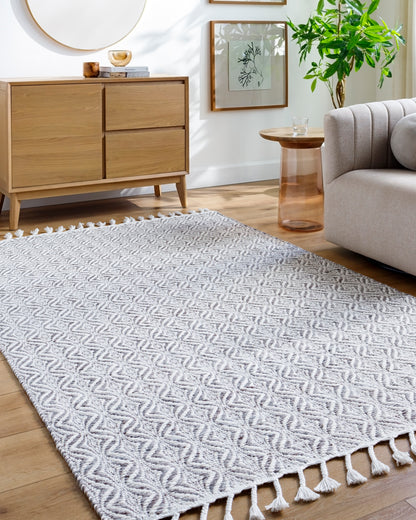 Peony PON-2300 Rug - Gray, White - Chapin Furniture