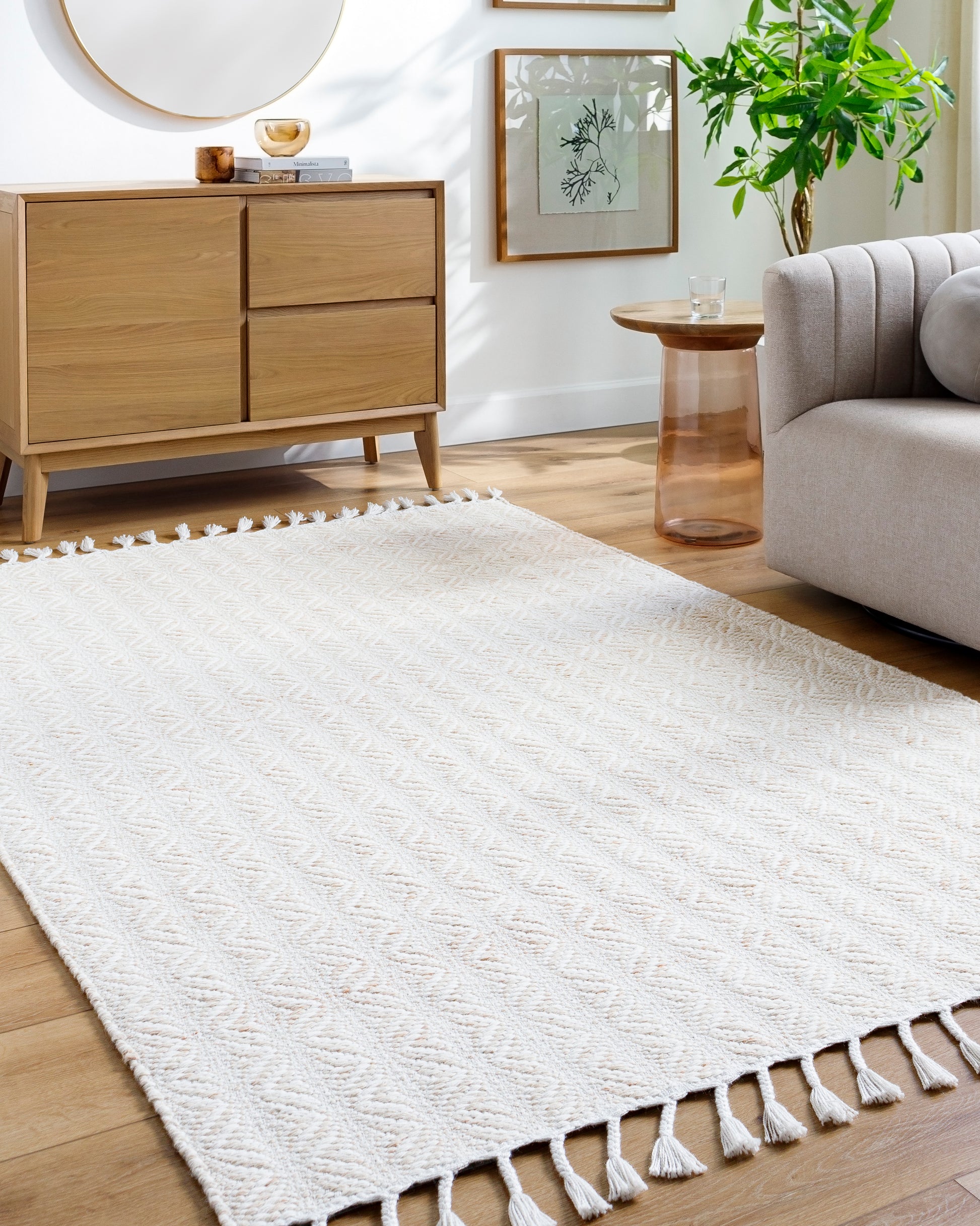 Peony PON-2302 Rug - Beige, White - Chapin Furniture