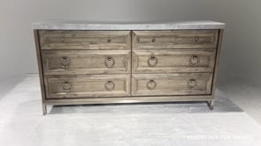 Azure Carrera Six Drawer Double Dresser