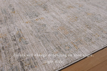 Jean Stoffer Katherine 04 Rug- Pebble/Ocean