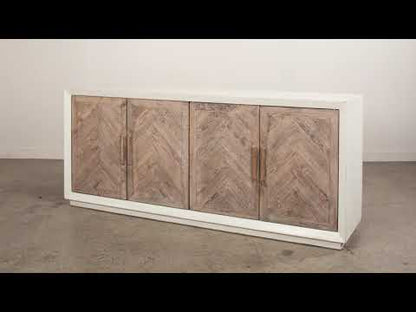 Hollis 4 Door Sideboard-Antique White