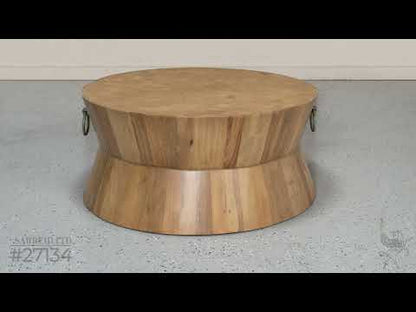 Round Tower Coffee Table- Driftwood