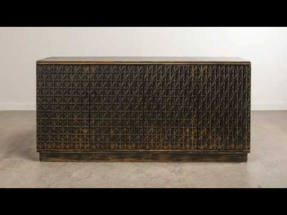 Scrubboard Front Sideboard- Ebony