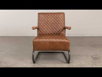 Beverly Hills Chair- Cuba Brown Leather