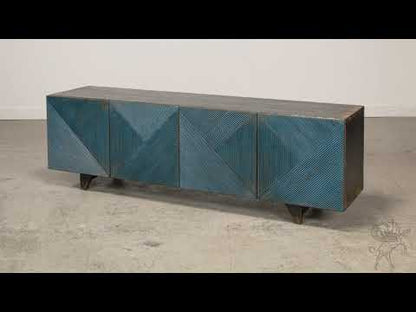 Low Wall Console For Tv, Blue