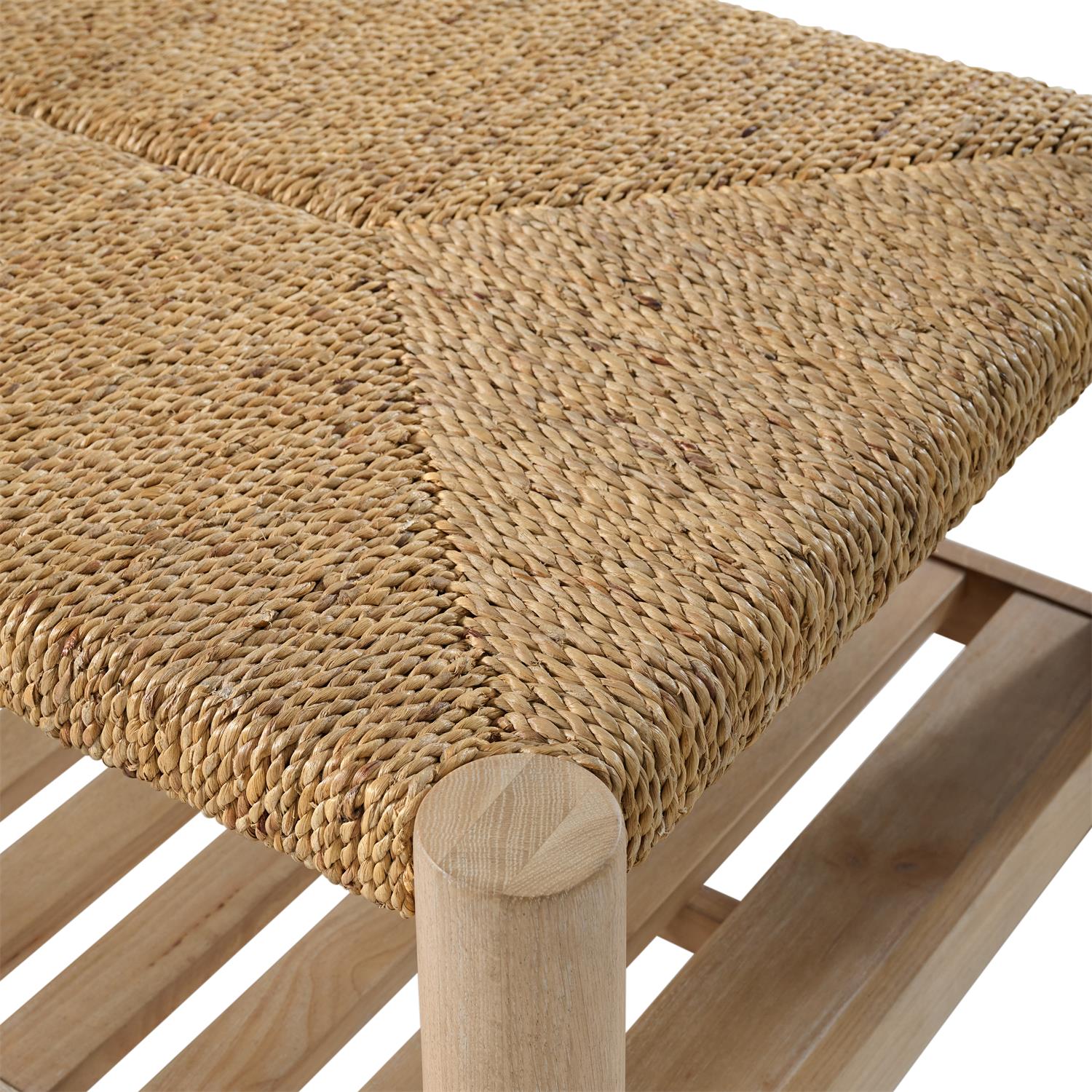 Rosalie Woven Rectangular Coffee Table - Thumbnail 5
