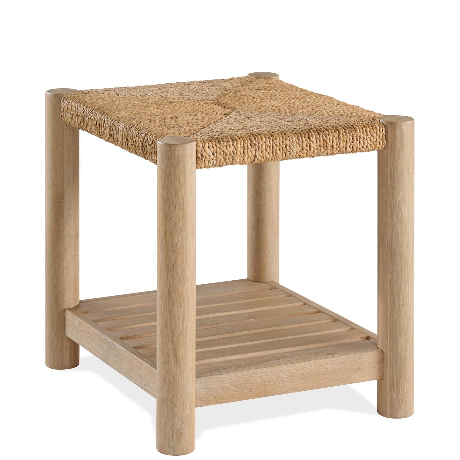 Rosalie Woven Rectangular Side Table - Thumbnail 2