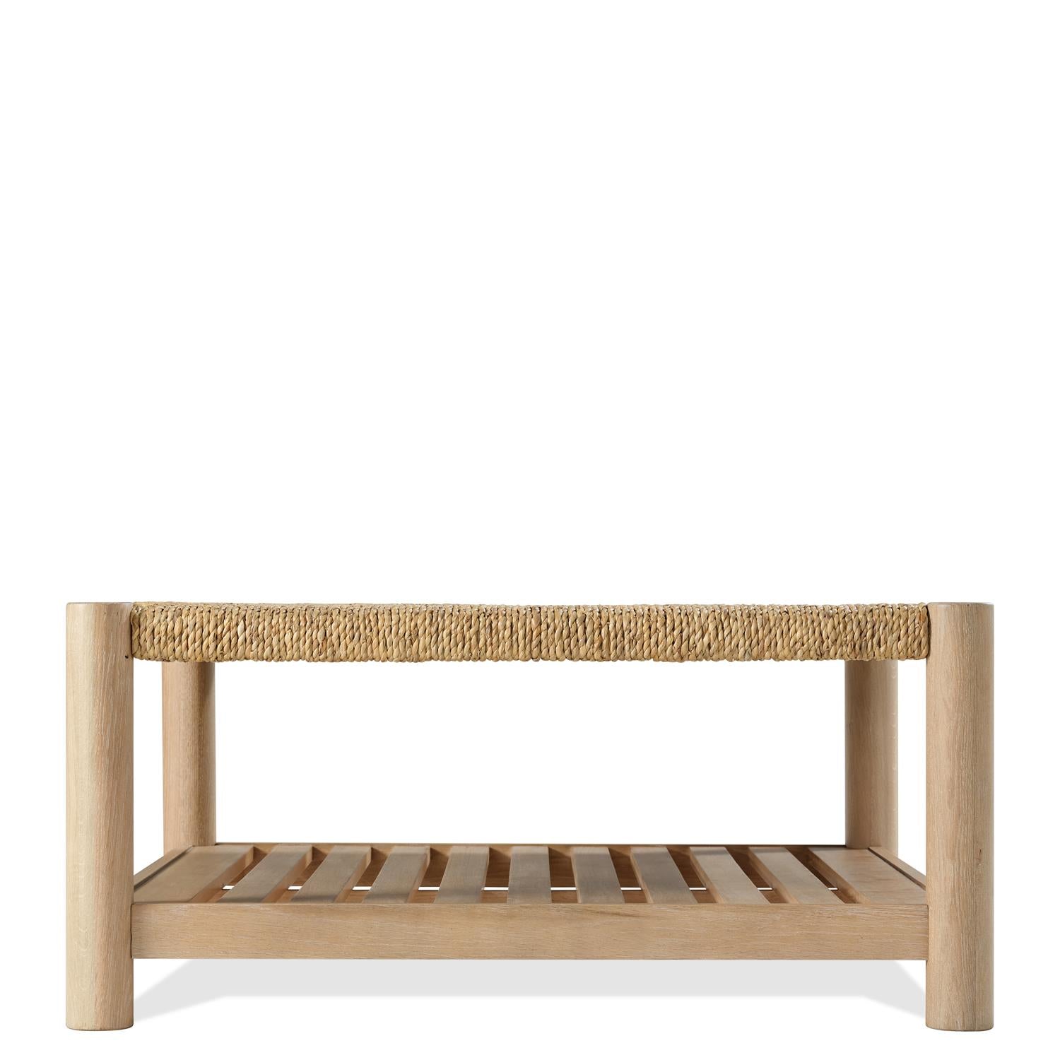 Rosalie Woven Square Coffee Table - Thumbnail 2