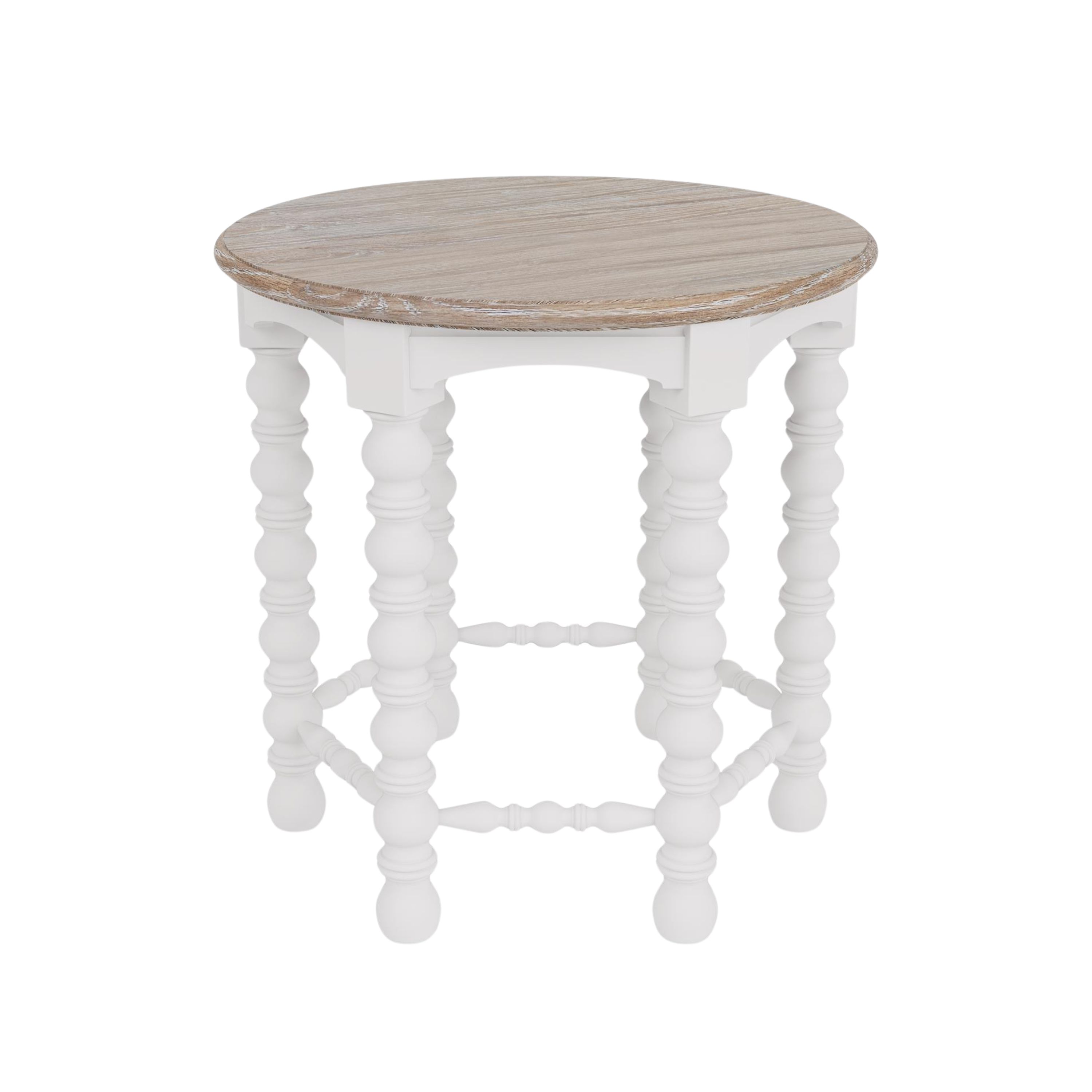 Rosalie Spindle Round Side Table - Thumbnail 2