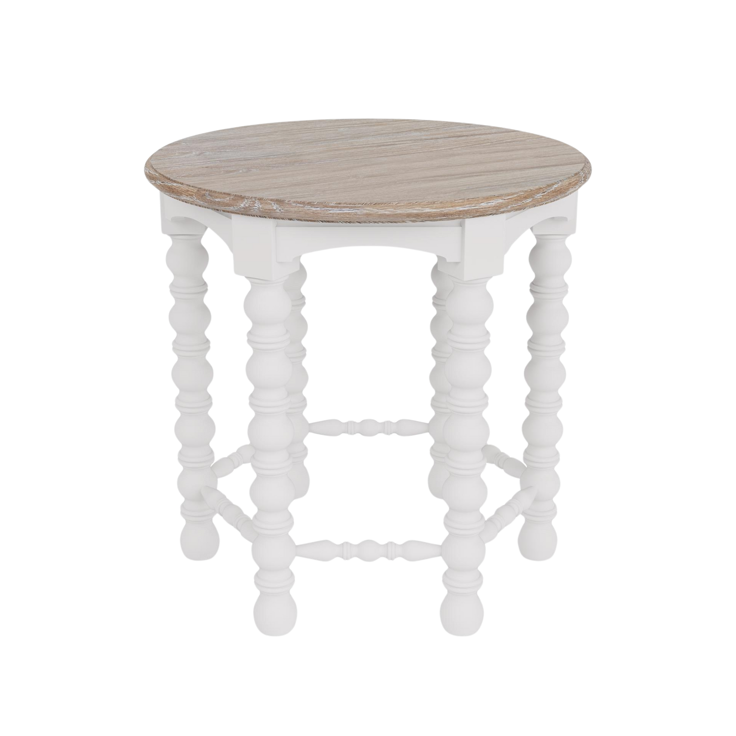 Rosalie Spindle Round Side Table - Chapin Furniture