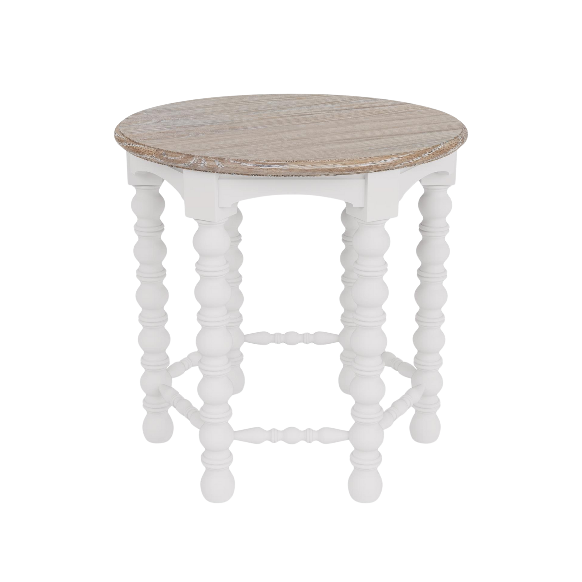Rosalie Spindle Round Side Table - Chapin Furniture