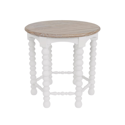 Rosalie Spindle Round Side Table - Chapin Furniture