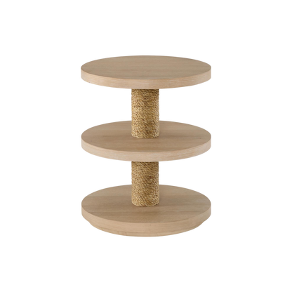 Rosalie Woven Round Chairside Table - Chapin Furniture