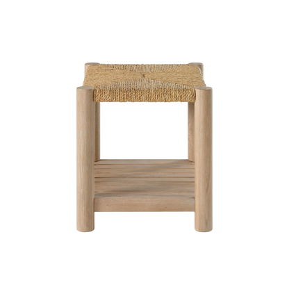 Rosalie Woven Rectangular Side Table - Chapin Furniture