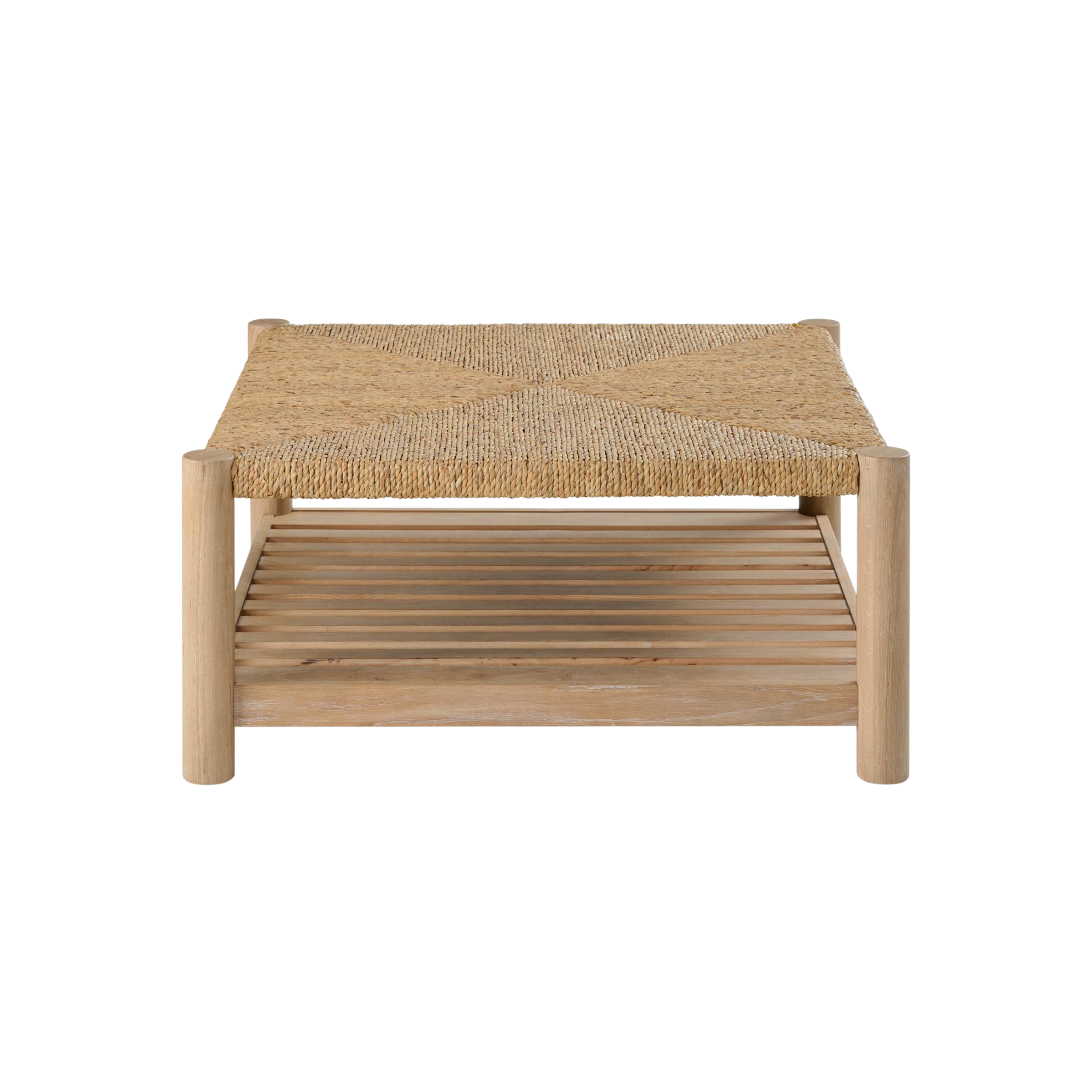 Rosalie Woven Square Coffee Table - Thumbnail 3