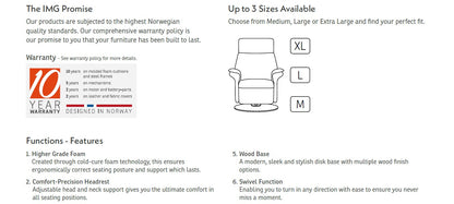 IMG Sedona NexGen Relaxer Recliner Chair with Ergo Zero Gravity- Nature Leather - Chapin Furniture