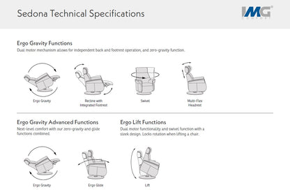 IMG Sedona NexGen Relaxer Recliner Chair with Ergo Zero Gravity- Nature Leather - Chapin Furniture