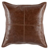 SLD Leather Kona Brown Pillow- 22" x 22" - Chapin Furniture