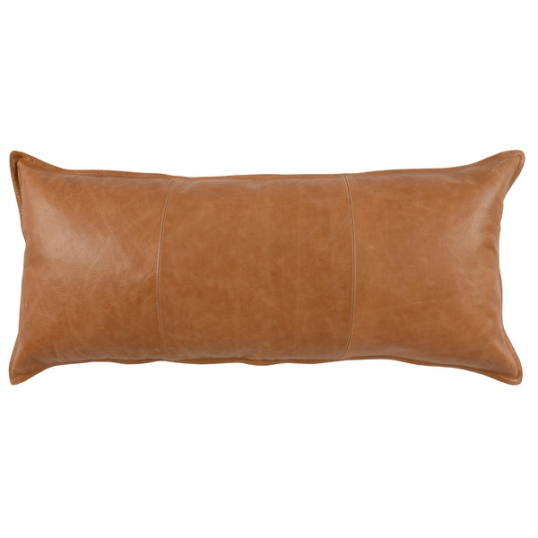SLD Leather Dumont Chestnut Pillow- 16" x 36" - Chapin Furniture