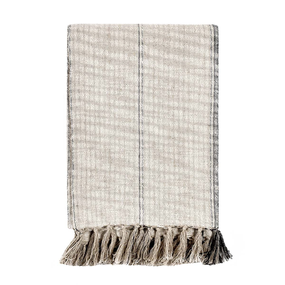 TC Ria Natural/Black Throw - Chapin Furniture