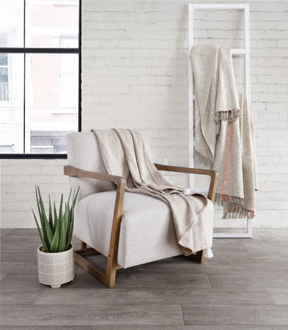 TC Ria Natural/Ivory Throw - Chapin Furniture