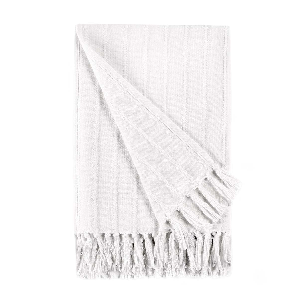TC Hunter White Throw - Chapin Furniture