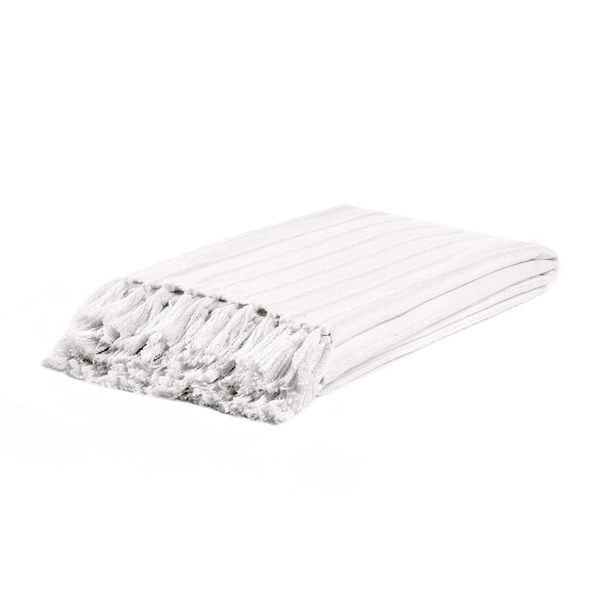 TC Hunter White Throw - Chapin Furniture