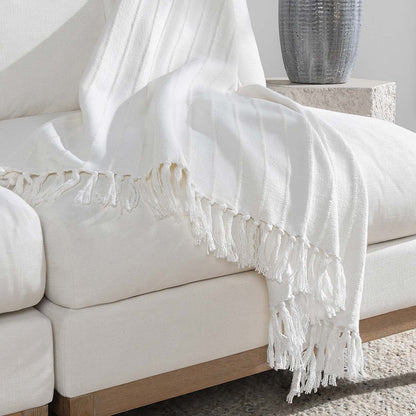 TC Hunter White Throw - Chapin Furniture