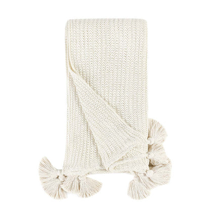 TC Veda Ivory Throw - Chapin Furniture