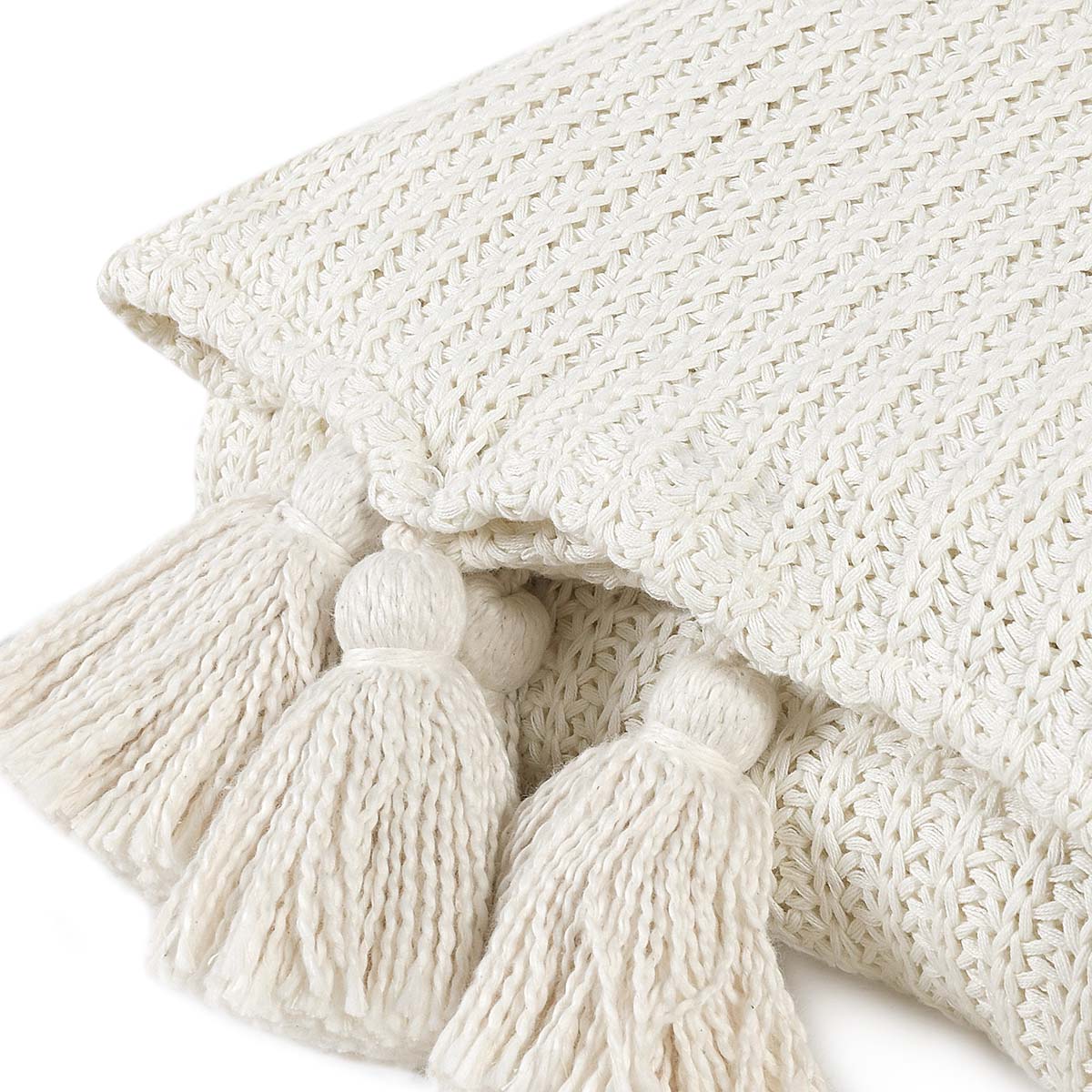 TC Veda Ivory Throw - Chapin Furniture