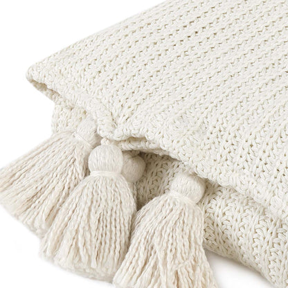 TC Veda Ivory Throw - Chapin Furniture